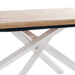 Wohnen Esstisch mit weißem Mikado Fußgestell - Ewarton