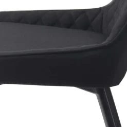 Wohnen Esstisch mit X-Beinen plus 4 Stühle - Lamon (fünfteilig)