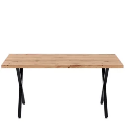 Wohnen Esstisch mit X-Beinen plus 4 Stühle - Lamon (fünfteilig)