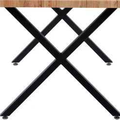 Wohnen Esstisch mit X-Beinen plus 4 Stühle - Lamon (fünfteilig)