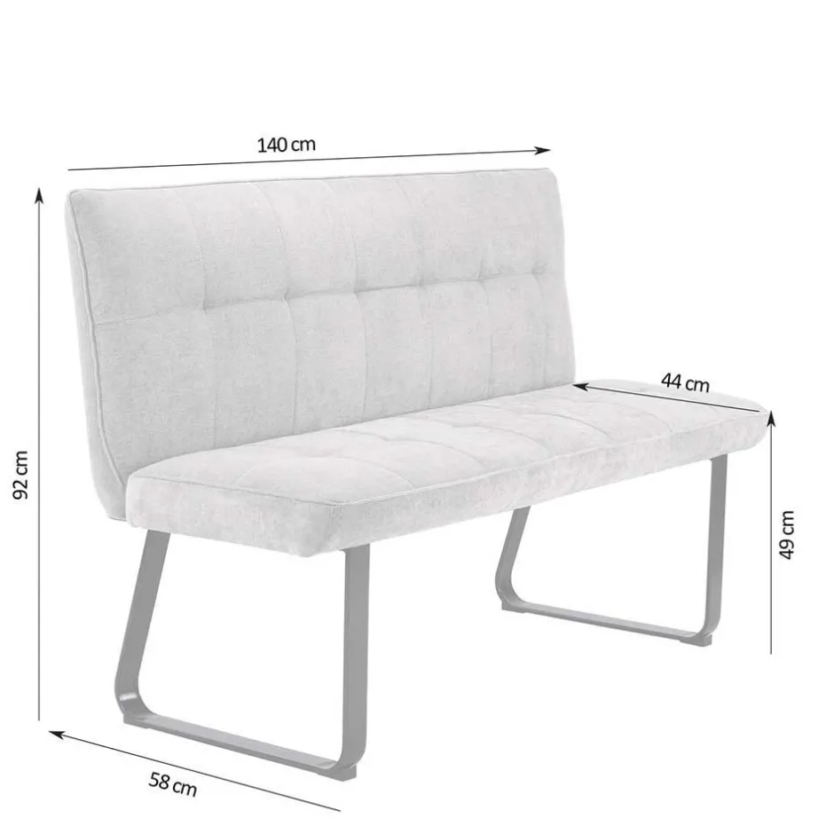 Esstisch Polsterbank mit Rückenlehne - Crimeos^Wohnen Outlet