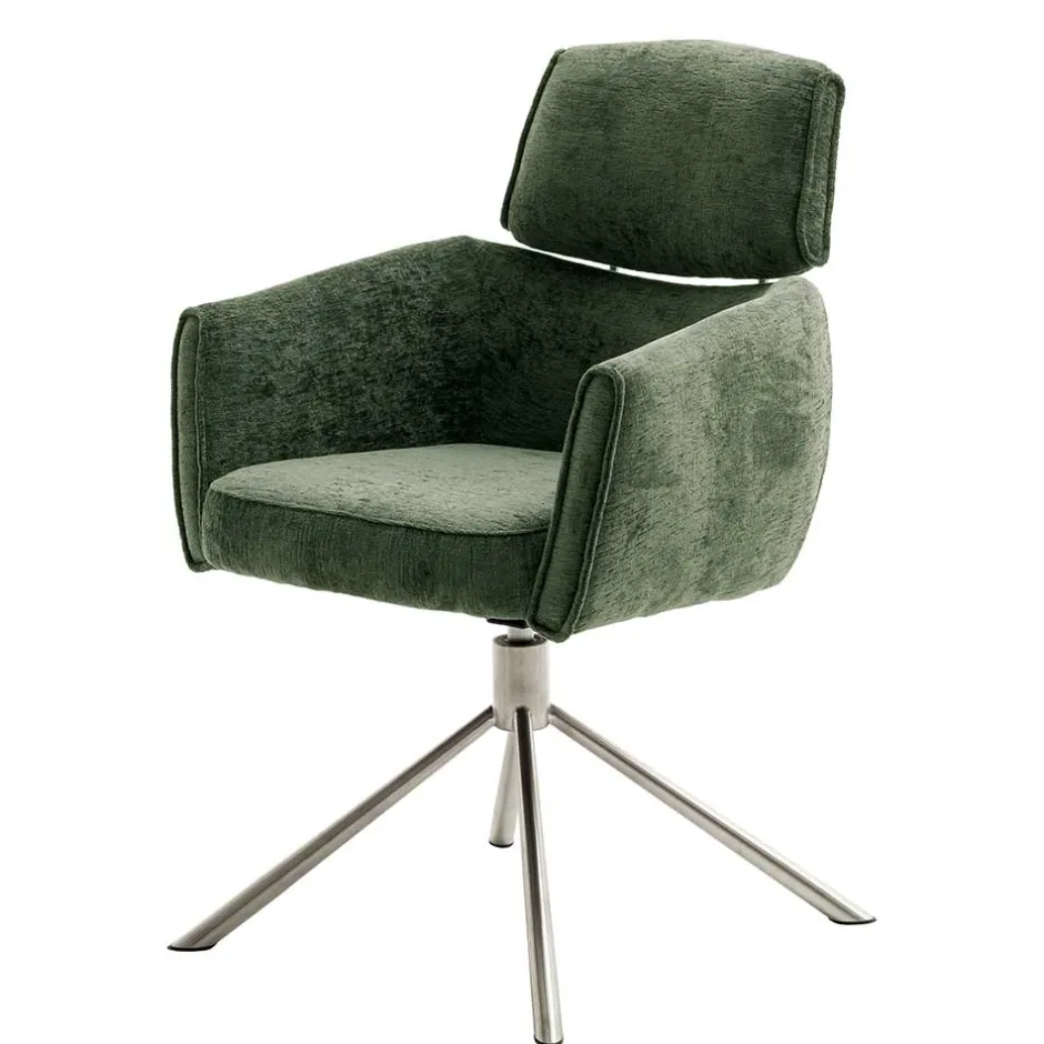 Esstisch Sessel in Oliv Grün Stoff - Occita (2er Set)^Wohnen Hot