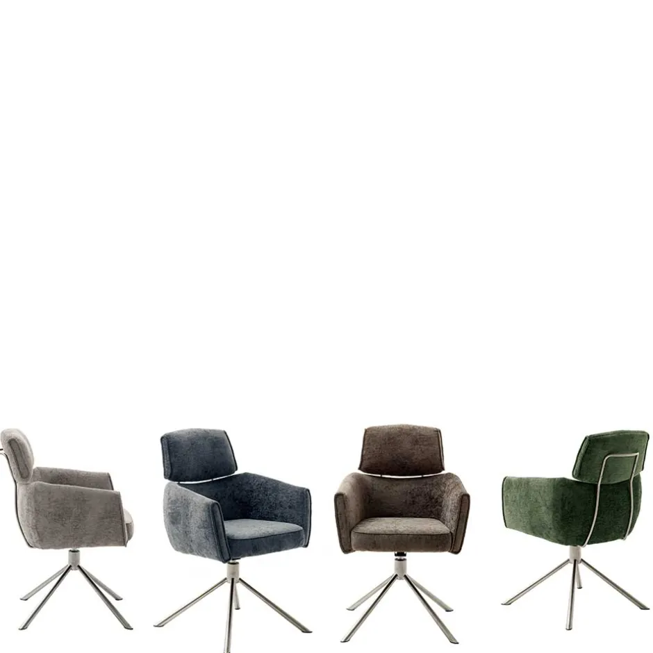 Esstisch Sessel in Oliv Grün Stoff - Occita (2er Set)^Wohnen Hot