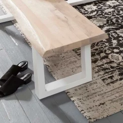 Wohnen Esstisch Sitzbank mit Baumkante - Tilveta