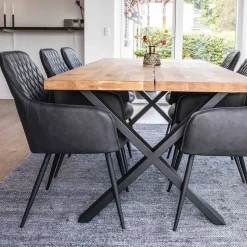 Esstisch Sitzgruppe aus Eiche - Yourney (siebenteilig)^Wohnen Online