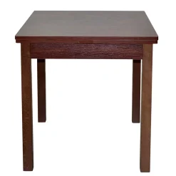 Wohnen Esstisch Sitzgruppe in Nussbaum & Ocker - Carmian (fünfteilig)