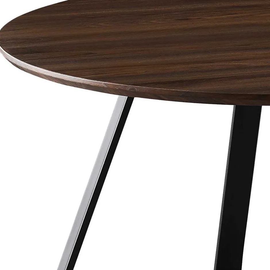 Wohnen Esstisch Sitzgruppe mit Tisch Rund - Grace (fünfteilig)