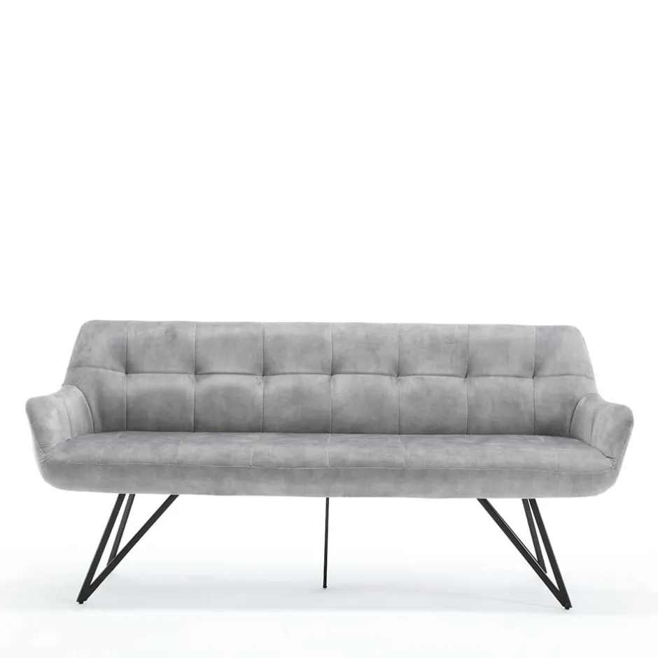Esstisch Sofa in Grau Velours - Reymonda^Wohnen