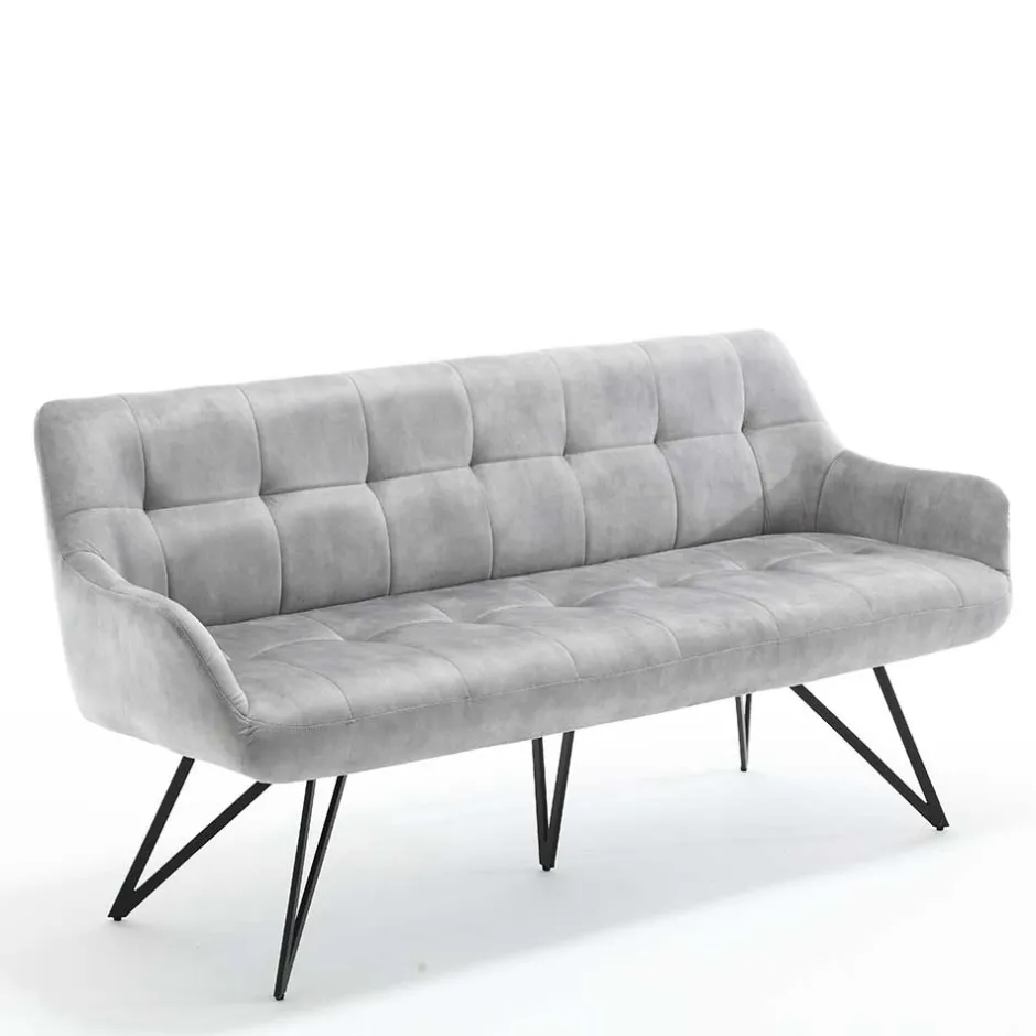 Esstisch Sofa in Grau Velours - Reymonda^Wohnen