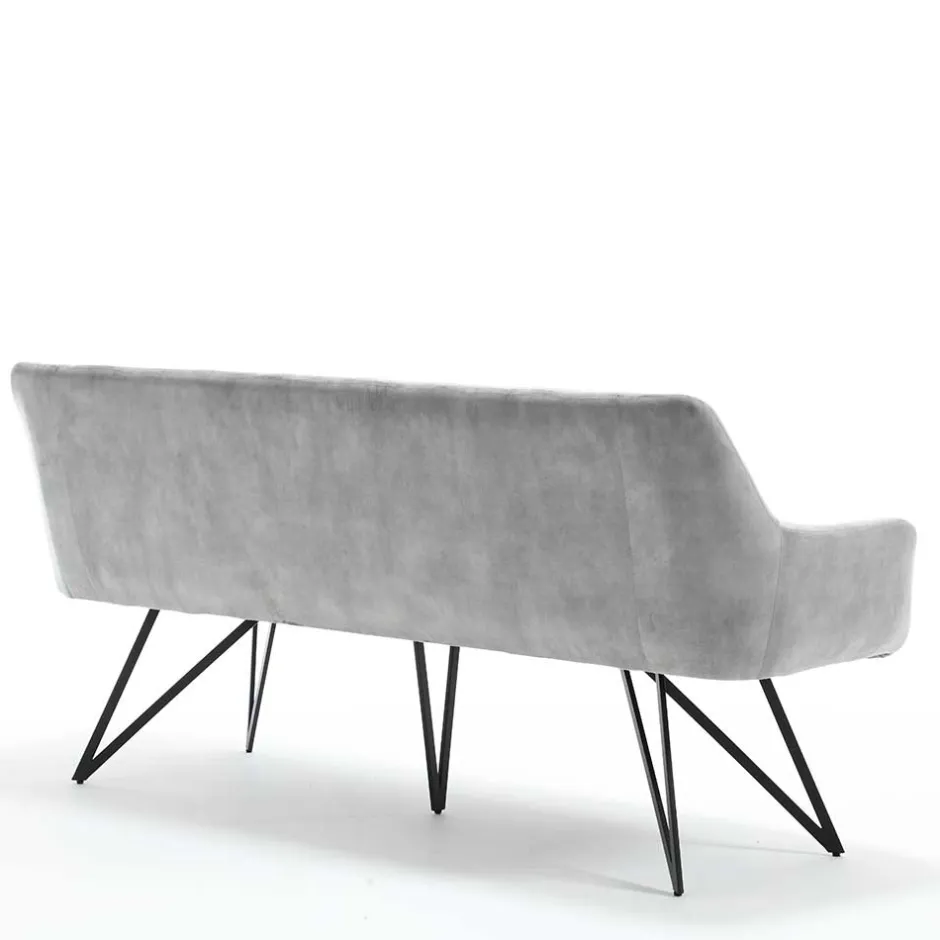 Esstisch Sofa in Grau Velours - Reymonda^Wohnen
