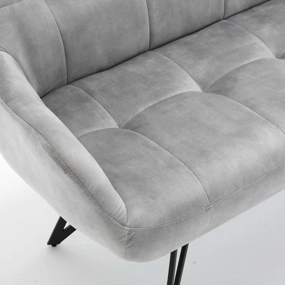 Esstisch Sofa in Grau Velours - Reymonda^Wohnen