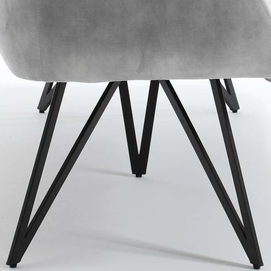 Esstisch Sofa in Grau Velours - Reymonda^Wohnen