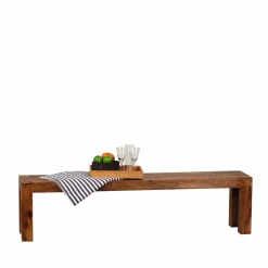 Wohnen Esstischbank aus Massivholz Hoslo Sheesham