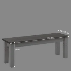 Esstischbank Mirandesca in Weiß Grau^Wohnen New