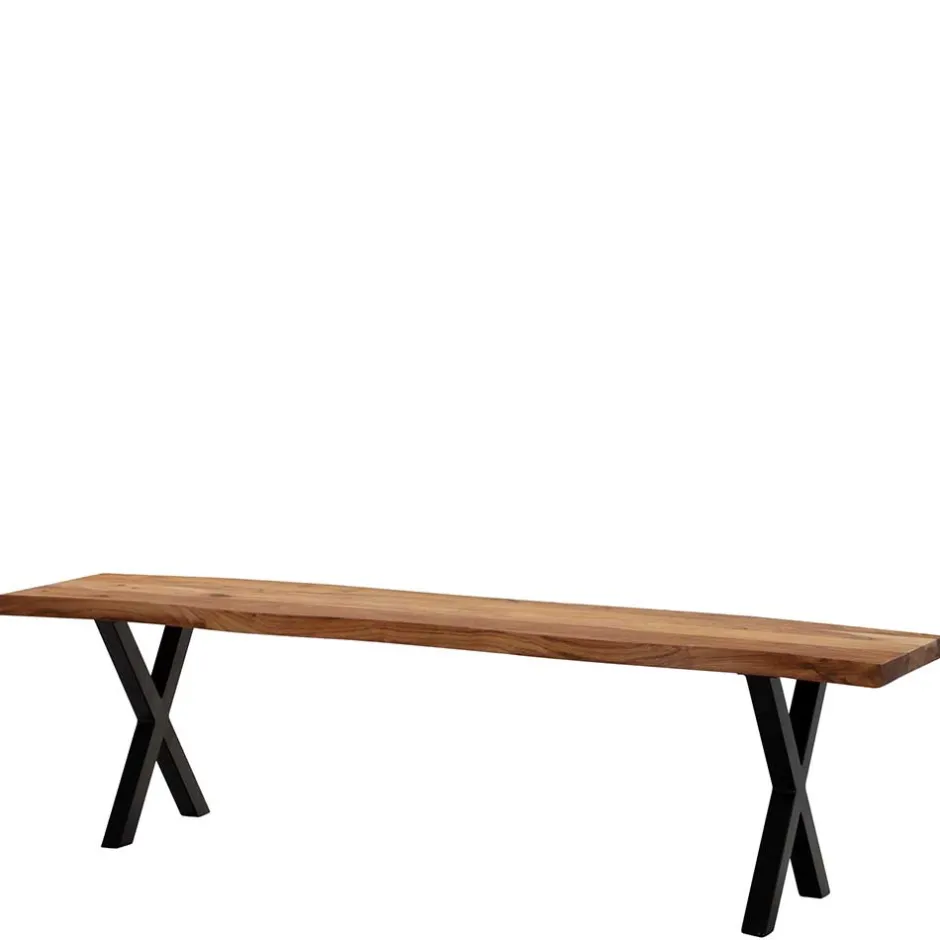 Wohnen Esstischbank mit X-Beinen - Rajavo
