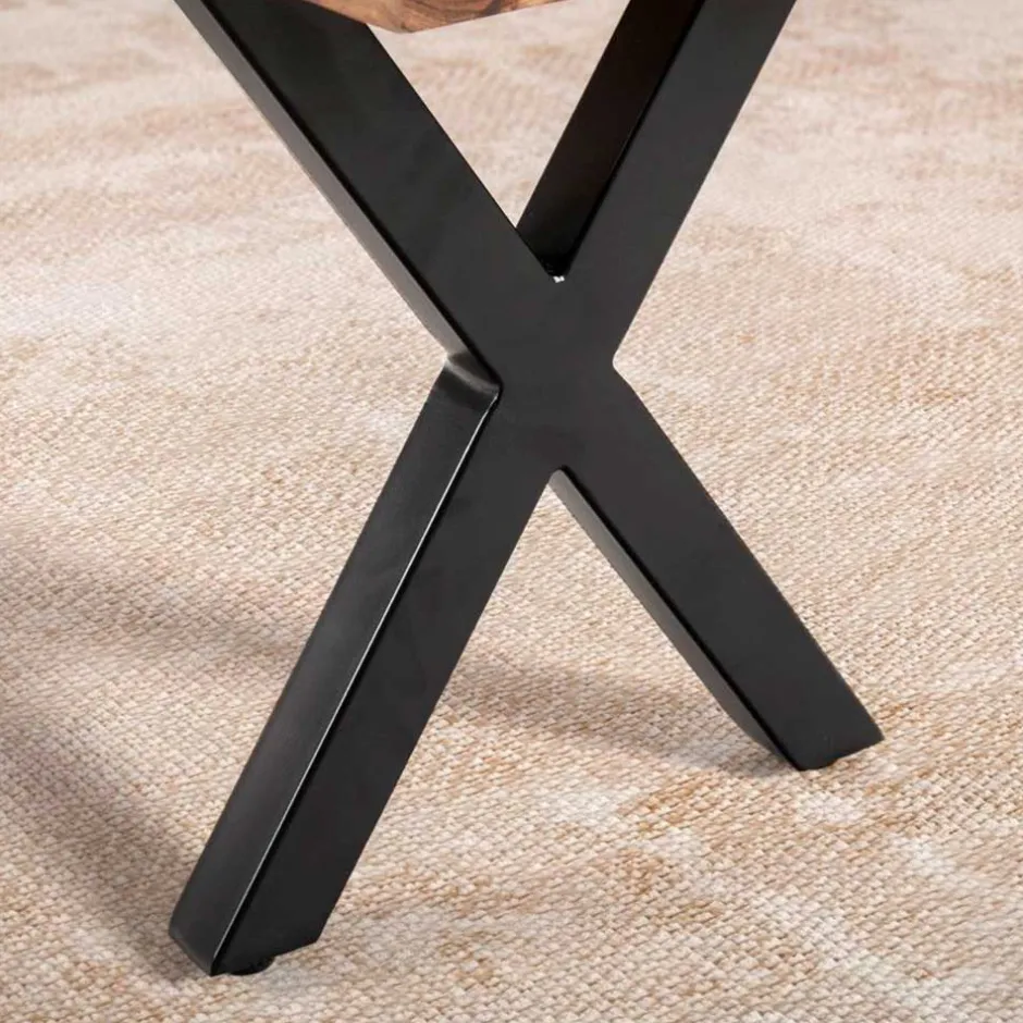 Wohnen Esstischbank mit X-Beinen - Rajavo