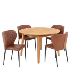 Esstischgruppe im Skandi Design - Fjord (fünfteilig)^Wohnen