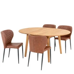 Esstischgruppe im Skandi Design - Fjord (fünfteilig)^Wohnen