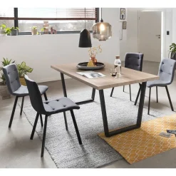 Wohnen Esstischgruppe im Skandi Design - Benns (fünfteilig)