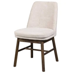 Wohnen Esstischgruppe in Eiche Dunkel & Beige - Relencia (siebenteilig)