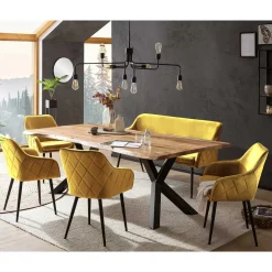 Esstischgruppe mit Bank Set - Sergio^Wohnen Online