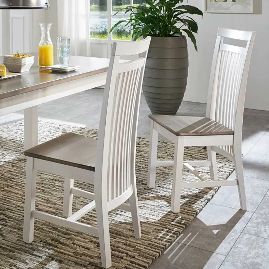 Esstischgruppe Ovidos im Landhausstil (fünfteilig)^Wohnen Discount