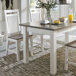 Esstischgruppe Ovidos im Landhausstil (fünfteilig)^Wohnen Discount