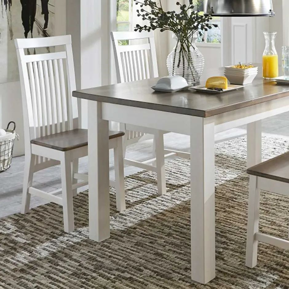 Esstischgruppe Ovidos im Landhausstil (fünfteilig)^Wohnen Discount