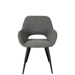 Wohnen Esstisch-Sessel in Grau Boucle - Regison (2er Set)