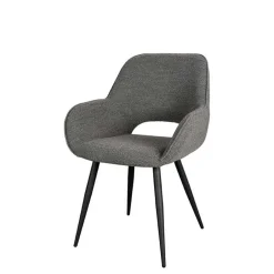 Wohnen Esstisch-Sessel in Grau Boucle - Regison (2er Set)