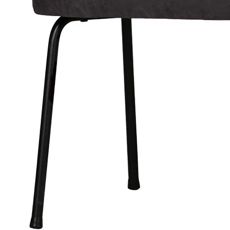 Wohnen Esstischsofa aus Recyclingleder und Metall - Marietta