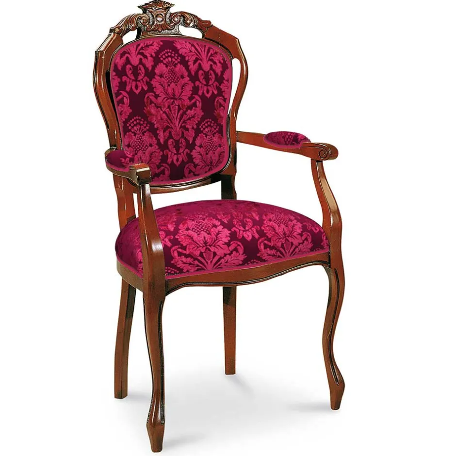 Wohnen Esstischstuhl mit Armlehnen im Barockstil - Vennezo