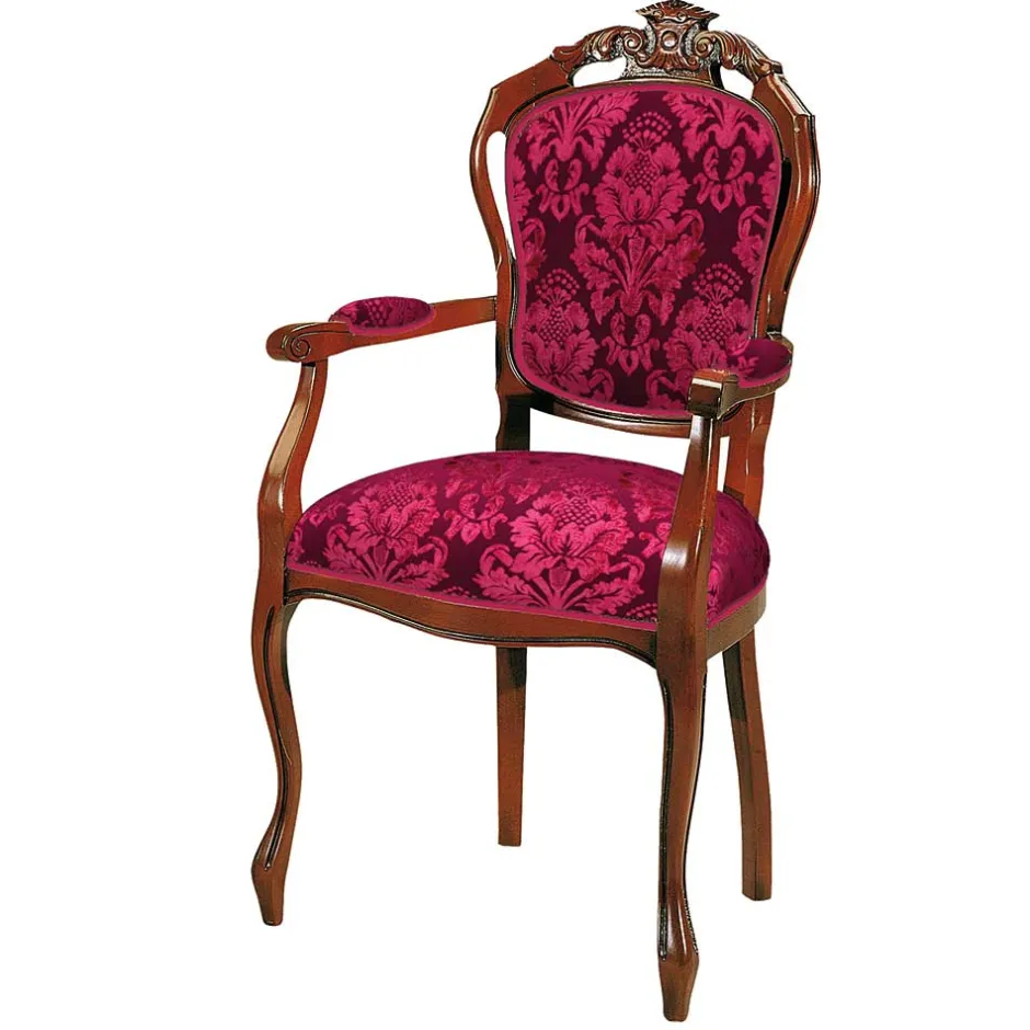 Wohnen Esstischstuhl mit Armlehnen im Barockstil - Vennezo