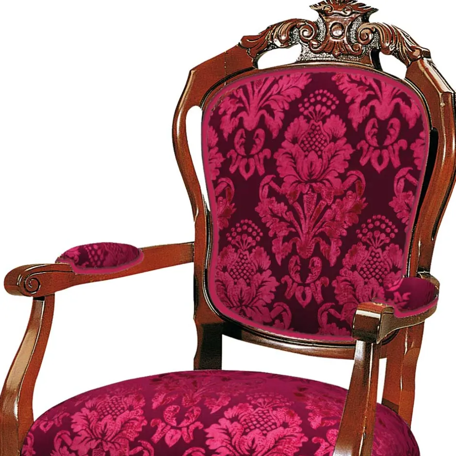 Wohnen Esstischstuhl mit Armlehnen im Barockstil - Vennezo