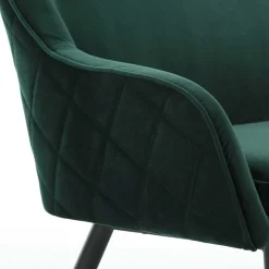 Wohnen Esszimmer Bank in Dunkelgrün Samt - Laruis