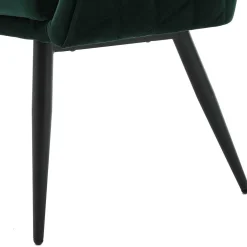 Wohnen Esszimmer Bank in Dunkelgrün Samt - Laruis