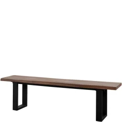 Esszimmer Bank in Holzoptik & Schwarz - Kwin^Wohnen Clearance