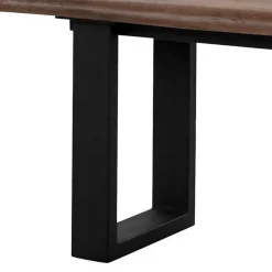 Esszimmer Bank in Holzoptik & Schwarz - Kwin^Wohnen Clearance