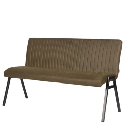 Esszimmer Bank mit Lehne in Oliv Grün Microfaser - Sorellas^Wohnen