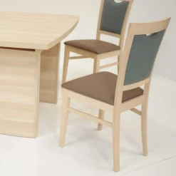 Wohnen Esszimmer Bankgruppe Vanillin in Esche Dekor (vierteilig)