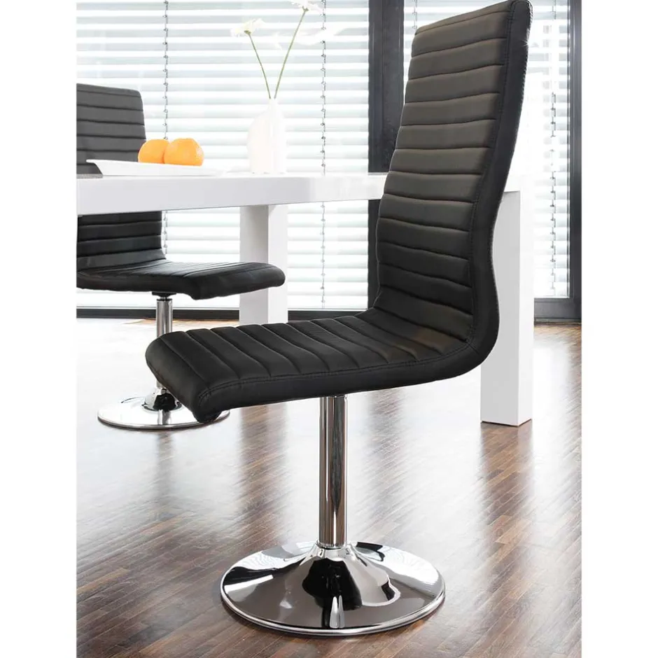 Esszimmer Drehstühle aus Kunstleder - Ragusca (4er Set)^Wohnen