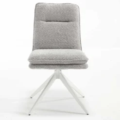 Wohnen Esszimmer Drehstühle in Grau Boucle - Topra (2er Set)