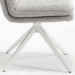 Wohnen Esszimmer Drehstühle in Grau Boucle - Topra (2er Set)