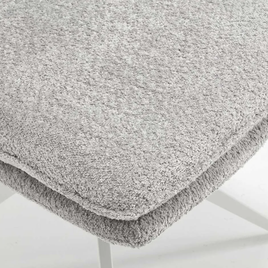 Wohnen Esszimmer Drehstühle in Grau Boucle - Topra (2er Set)