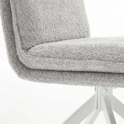 Wohnen Esszimmer Drehstühle in Grau Boucle - Topra (2er Set)