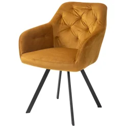 Wohnen Esszimmer Drehstuhl mit Armlehnen - Delamaro