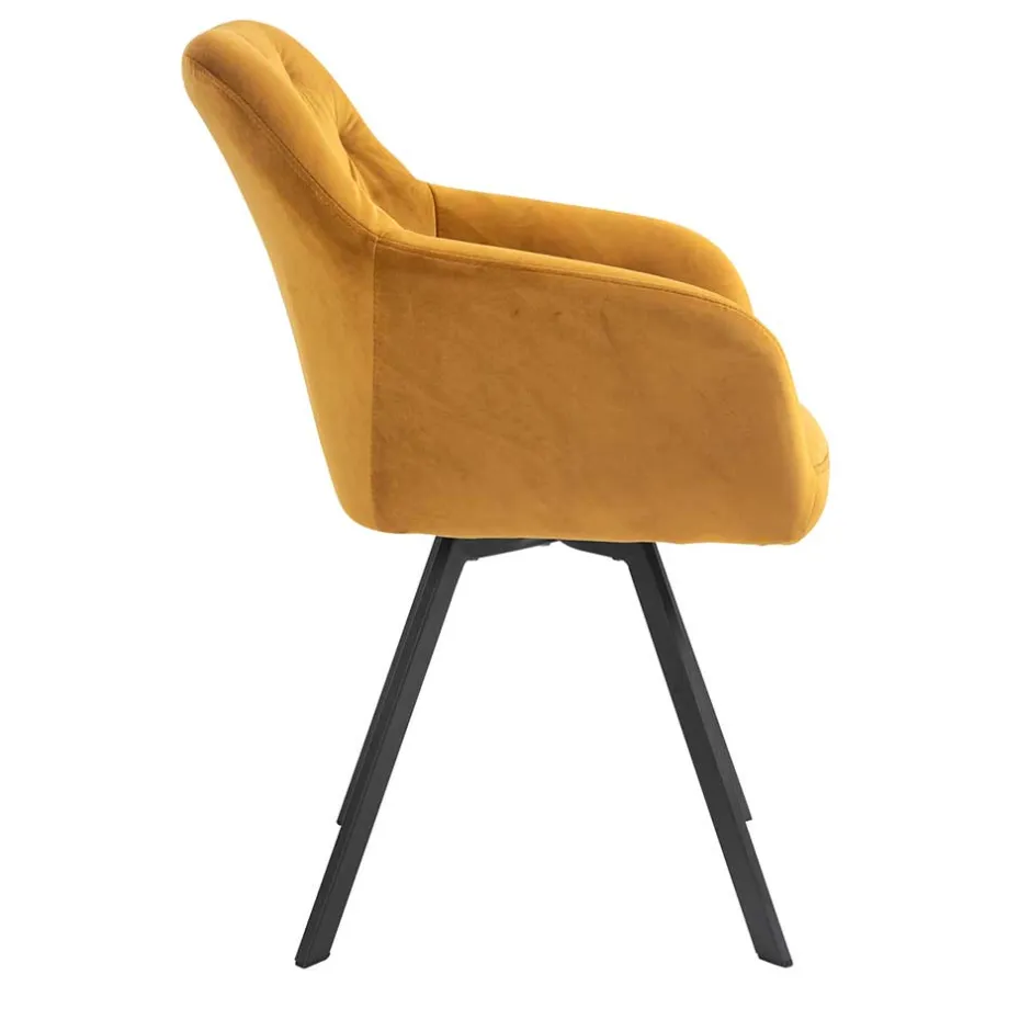 Wohnen Esszimmer Drehstuhl mit Armlehnen - Delamaro