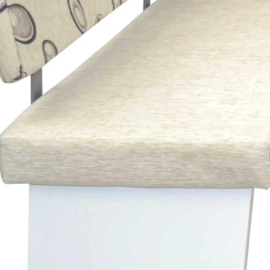 Wohnen Esszimmer Eckbank in Beigegrau und Weiß - Montuna