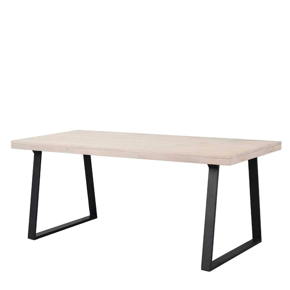 Wohnen Esszimmer Esstisch aus White Wash Eiche - Ledicatos