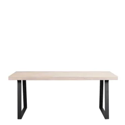 Wohnen Esszimmer Esstisch aus White Wash Eiche - Ledicatos